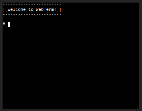 Screenshot of WebTerm